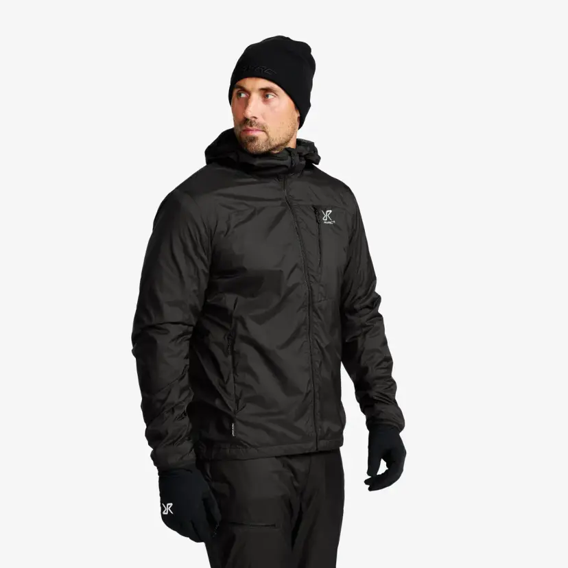 RevolutionRace Brisk Tech Fleece-lined Jacket Herre Black