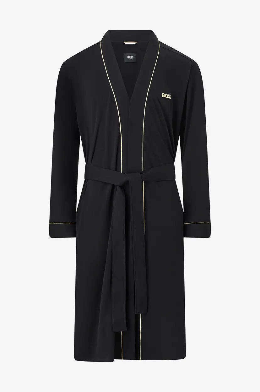 BOSS Morgenkåpe Xmas Kimono - Svart