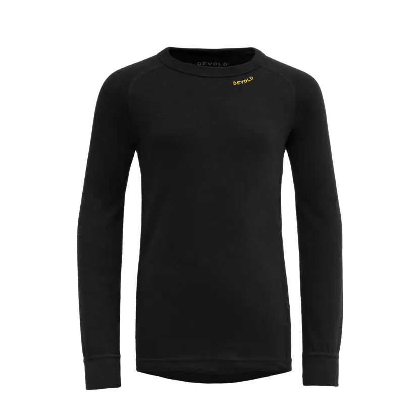 Devold Devold - Duo Active Merino Ulltrøye Junior - Size 10 - Svart
