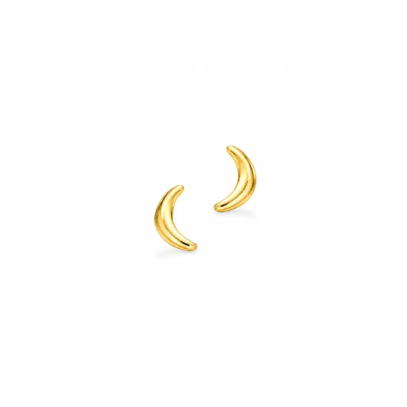 Scrouples Scrouples - Måne mini ørestikker i Forgyldt Sterling Sølv - 157772s