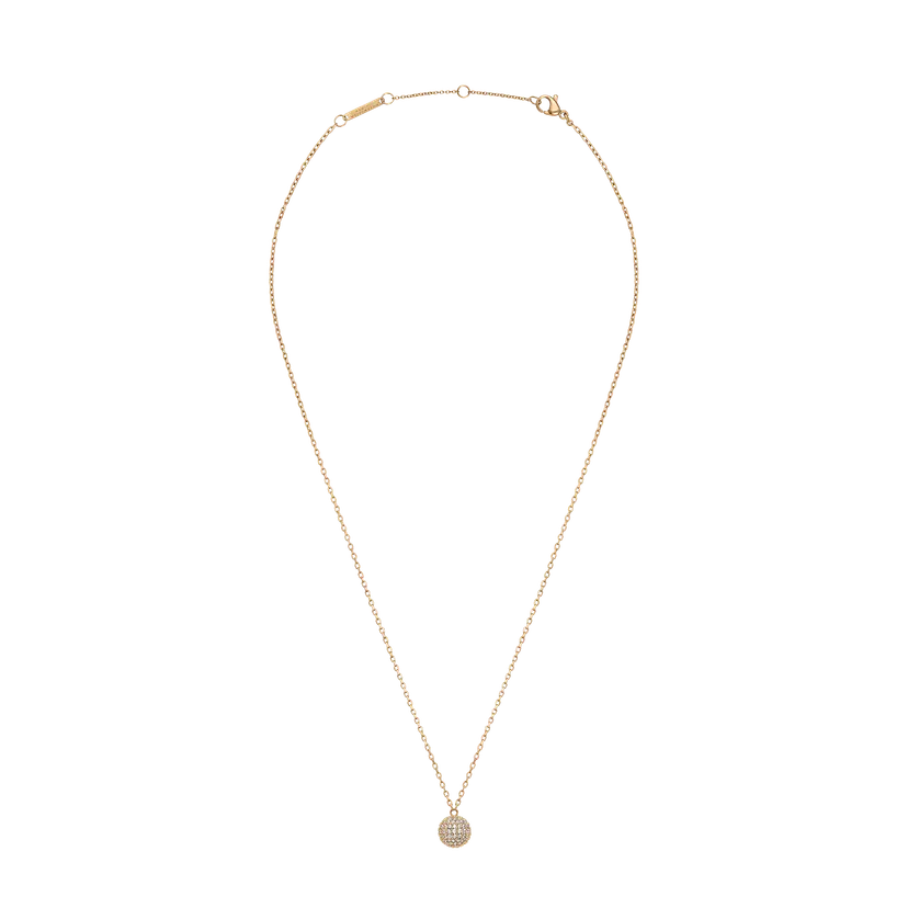 Daniel Wellington Gold Necklace Pavé Crystal Pendant | DW