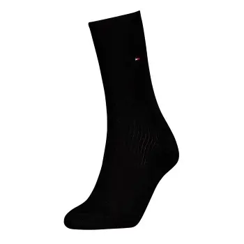 Tommy Hilfiger Tommy Hilfiger Strømper Women Premium Refined Rib Socks Svart Str 35/38 Dame