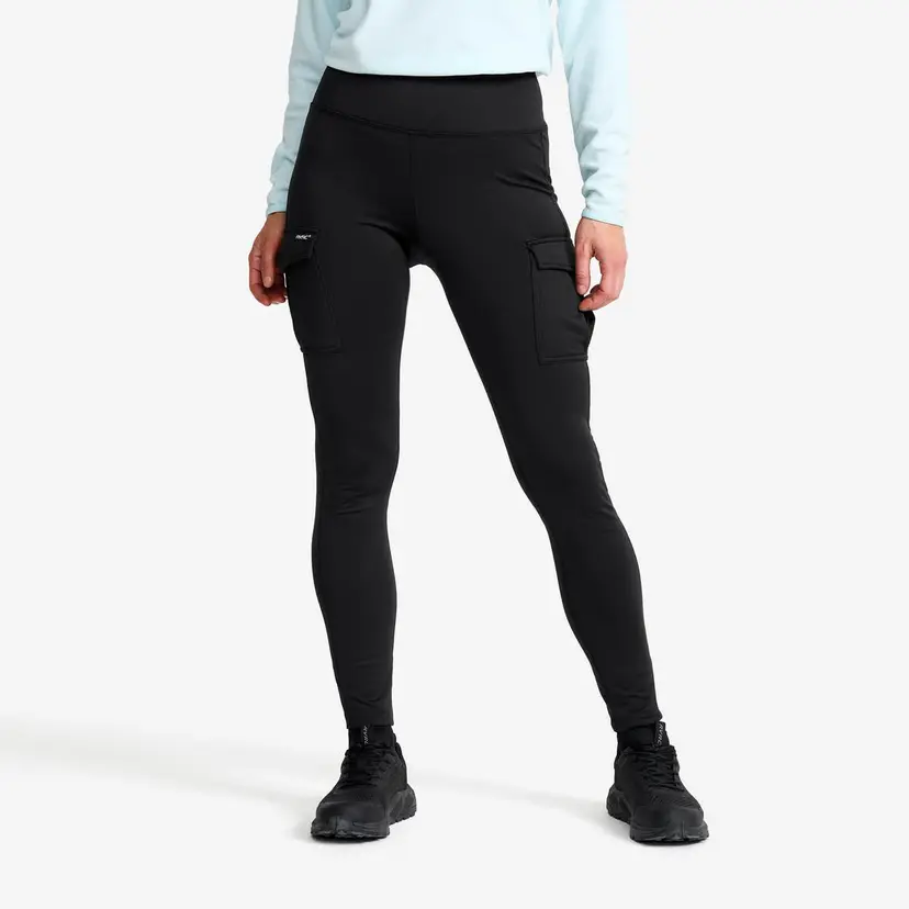 RevolutionRace Alaska Fleece Lined Pocket Leggings Dame Black