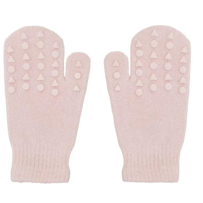 Go Baby Go Antiskli votter i bomull Soft Pink
