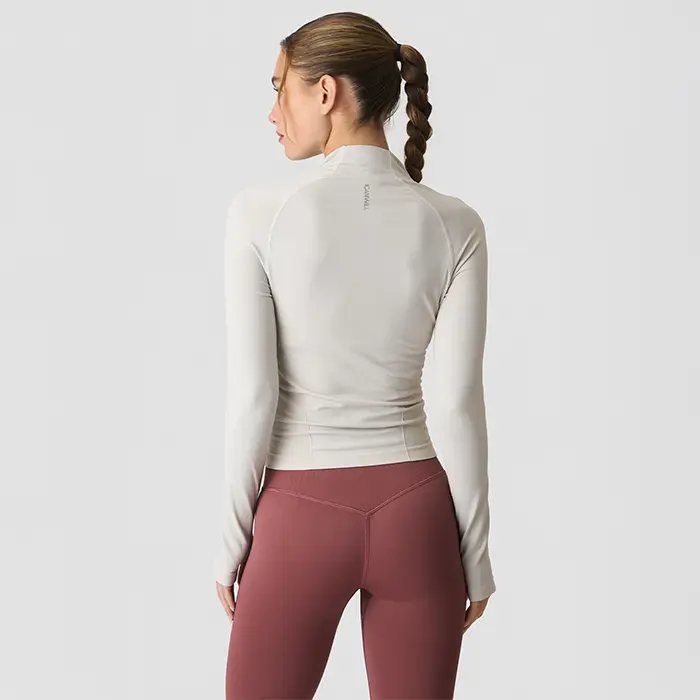 ICANIWILL Define Halv-Zip Genser Beige