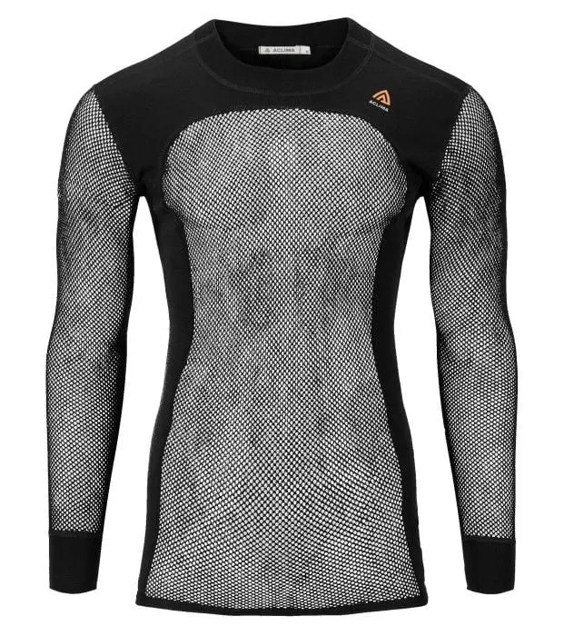 Aclima Aclima WoolNet Crewneck Shirt Man Jet Black
