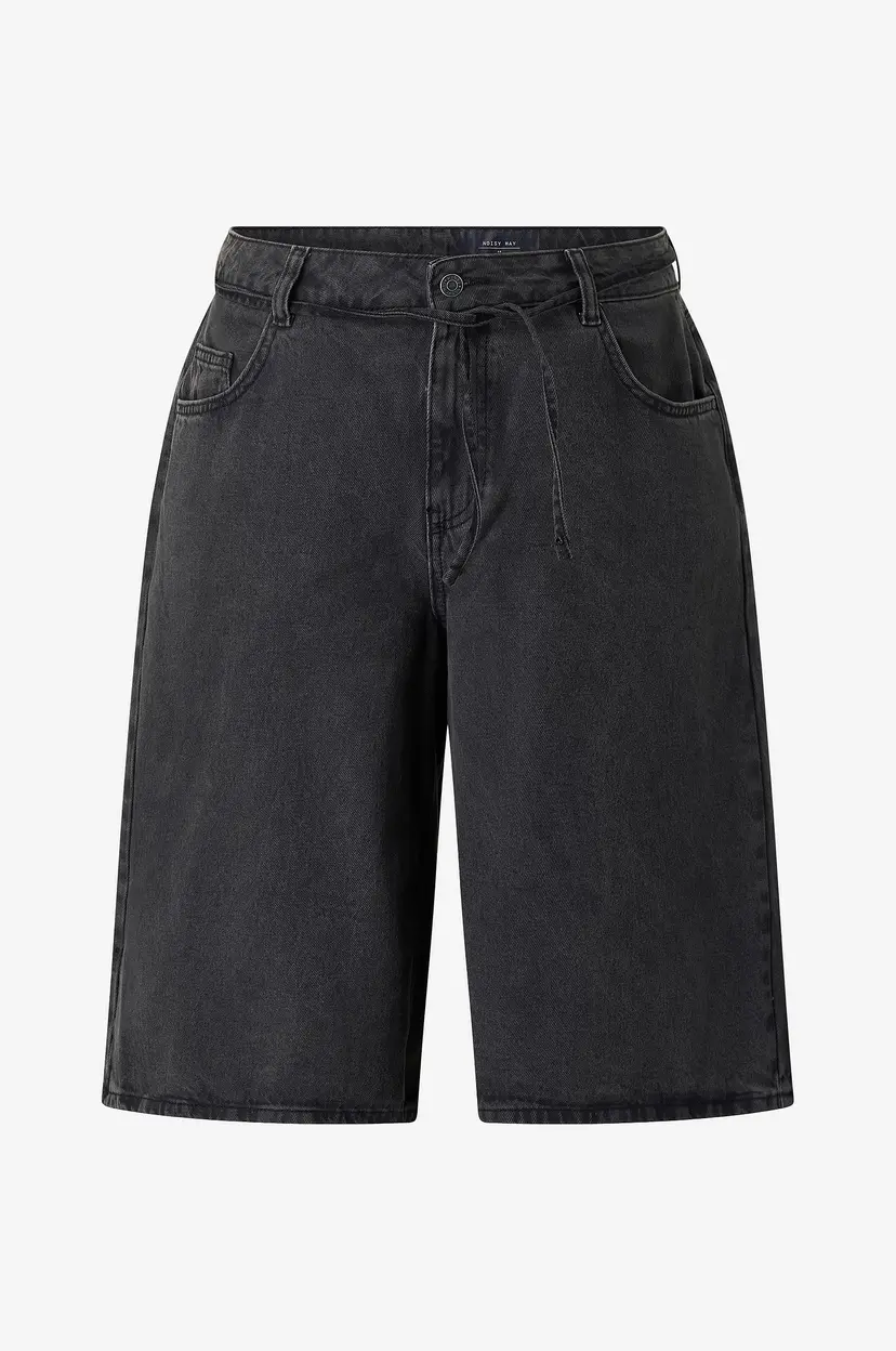 Noisy May Curve Shorts nmMaisy MW Loose - Svart