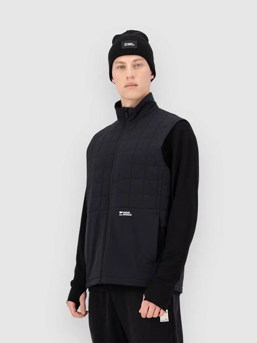 Mons Royale Mons Royale Canyon Merino Insulated Vest svart