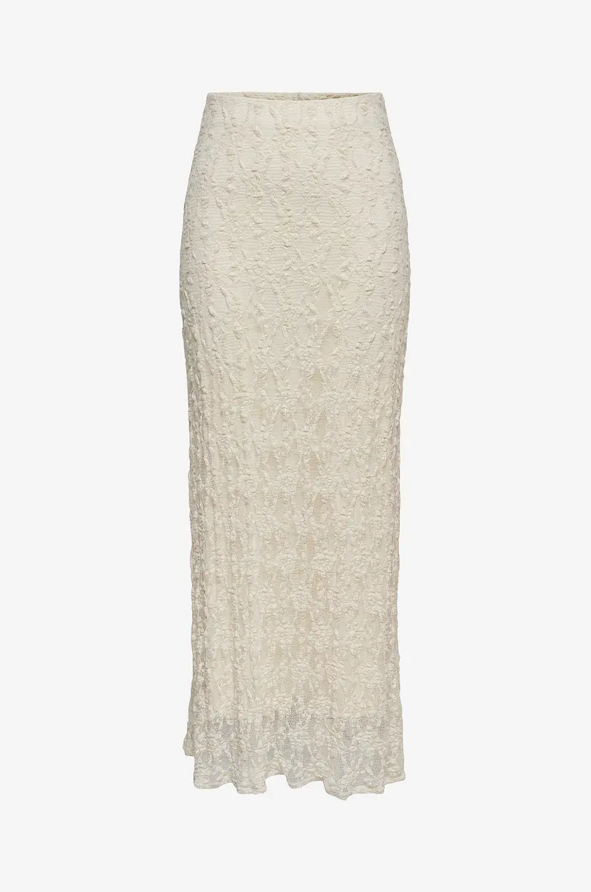 ONLY Maxi skjørt onlAlbina Long Jrs - Beige