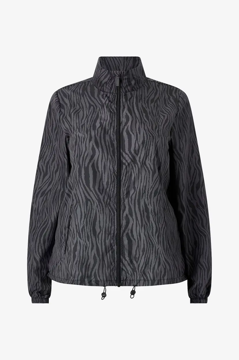 Zizzi Tracksuit-jakke aKrisha L/S - Grå