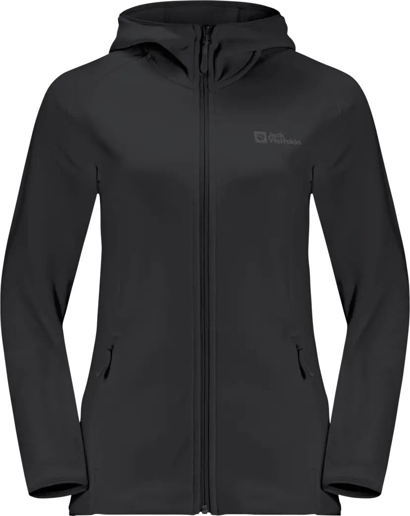 Jack Wolfskin Jack Wolfskin Women's Baiselberg Hooded Full Zip Black