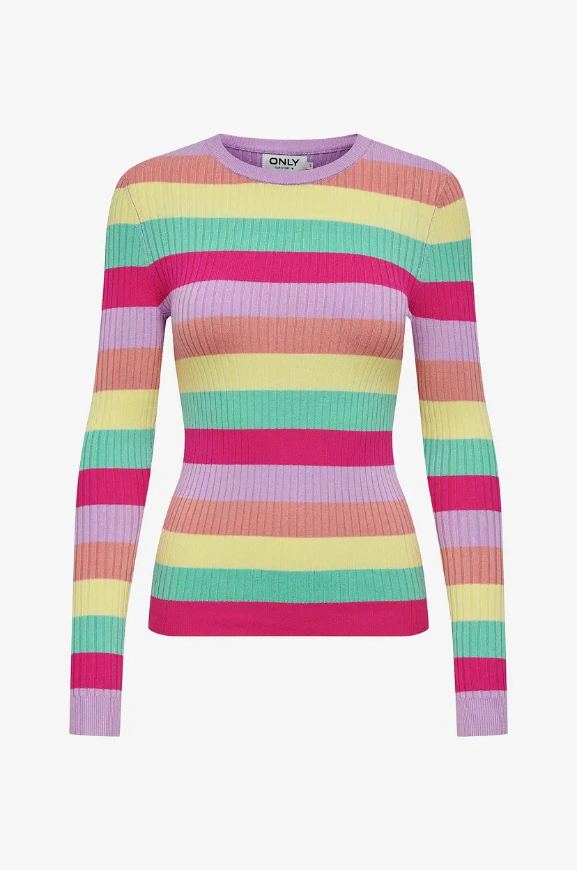 Kids Only Genser kogKarol L/S O-neck Knt - Flerfarget