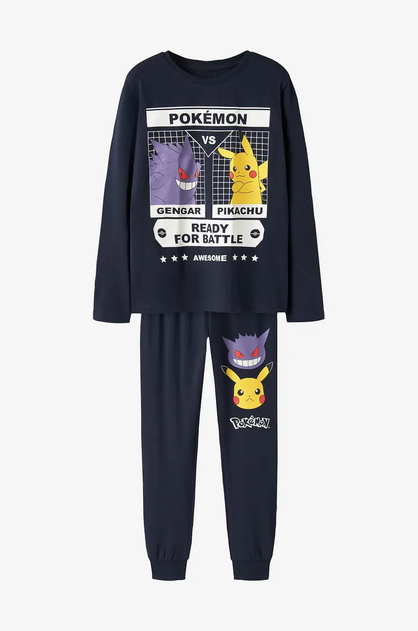 NAME IT Pysjsett Nkmsux Pokemon Ls Nreg Nightset Noo - Blå