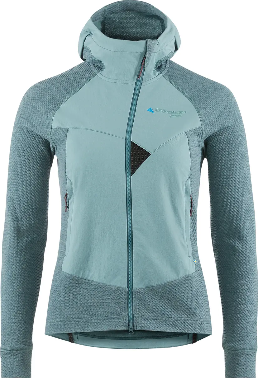 Klättermusen Klättermusen Women's Hugin Zip Hoodie Frost Green/Jade Green