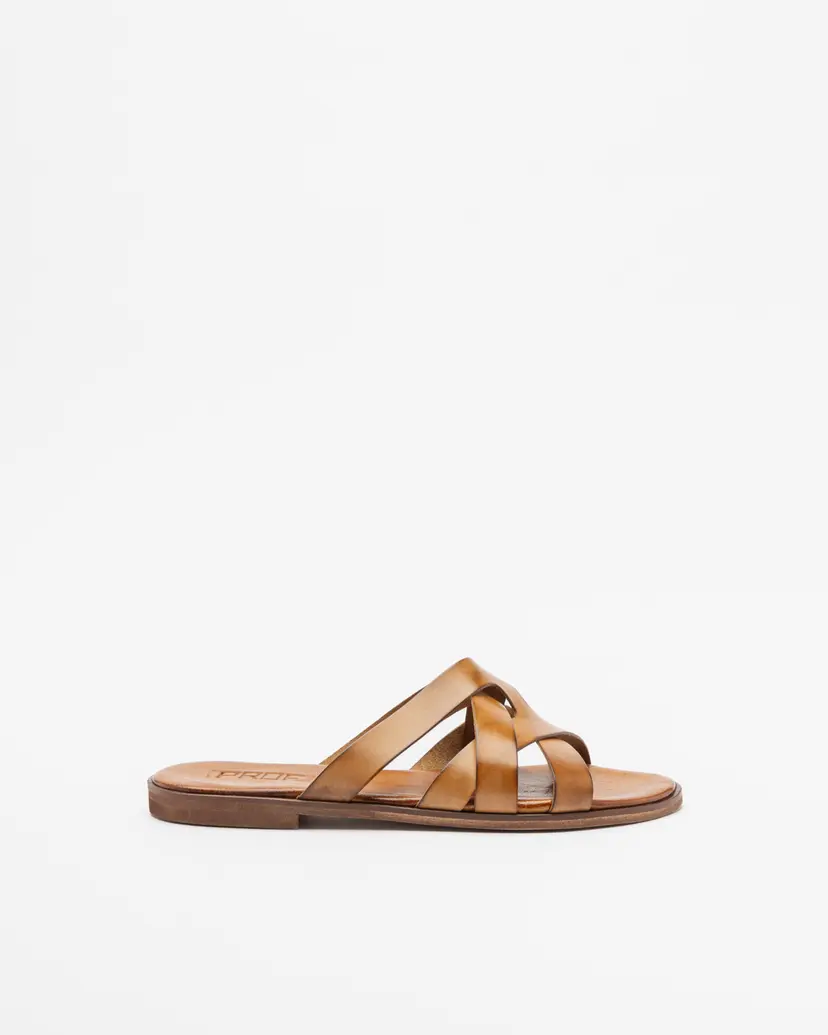 PROF PROF 178 Camel Slide sandals