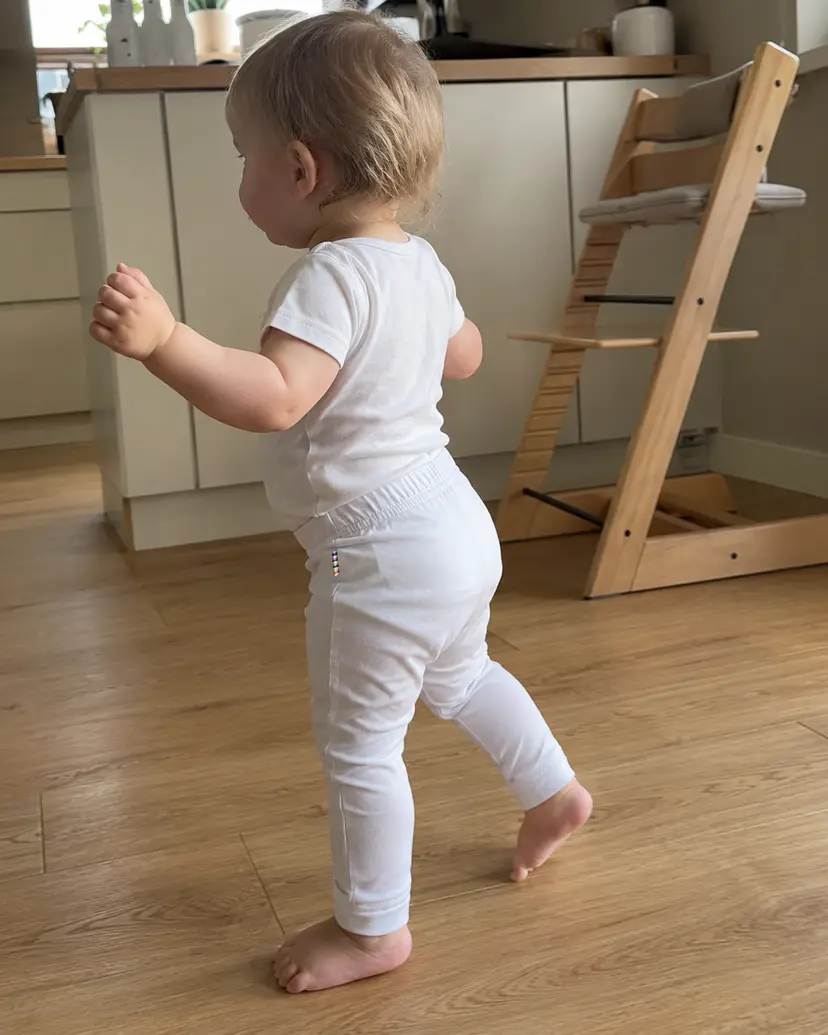 Joha Leggings i Bambus Hvit