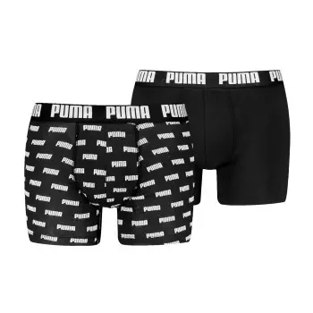 Puma Puma 2P Everyday Aop Boxer Svart bomull Small Herre