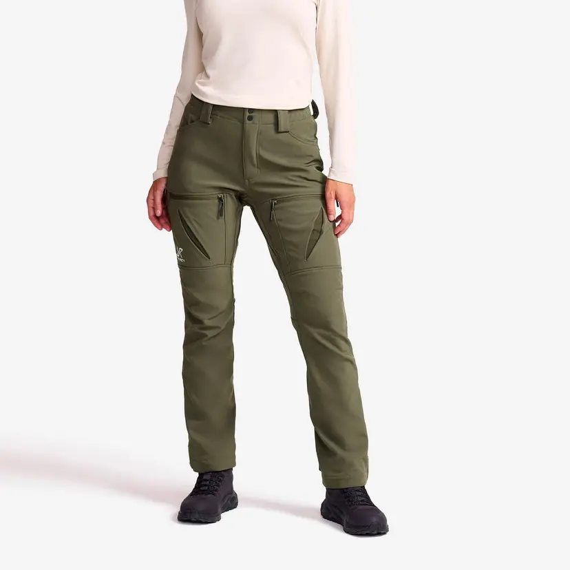 RevolutionRace Hiball Softshell Pants Dame Grape Leaf