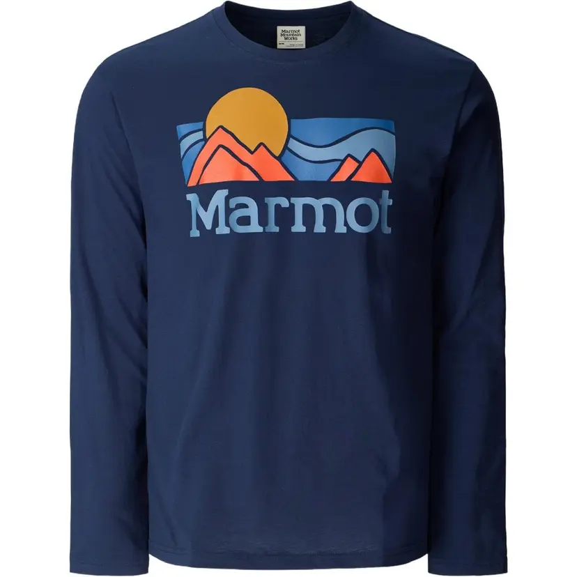 Marmot Marmot Coastal Tee Ls Nightfall Navy