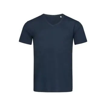 Stedman Stedman Ben V-neck For Men Marine ringspunnet bomull X-Large Herre