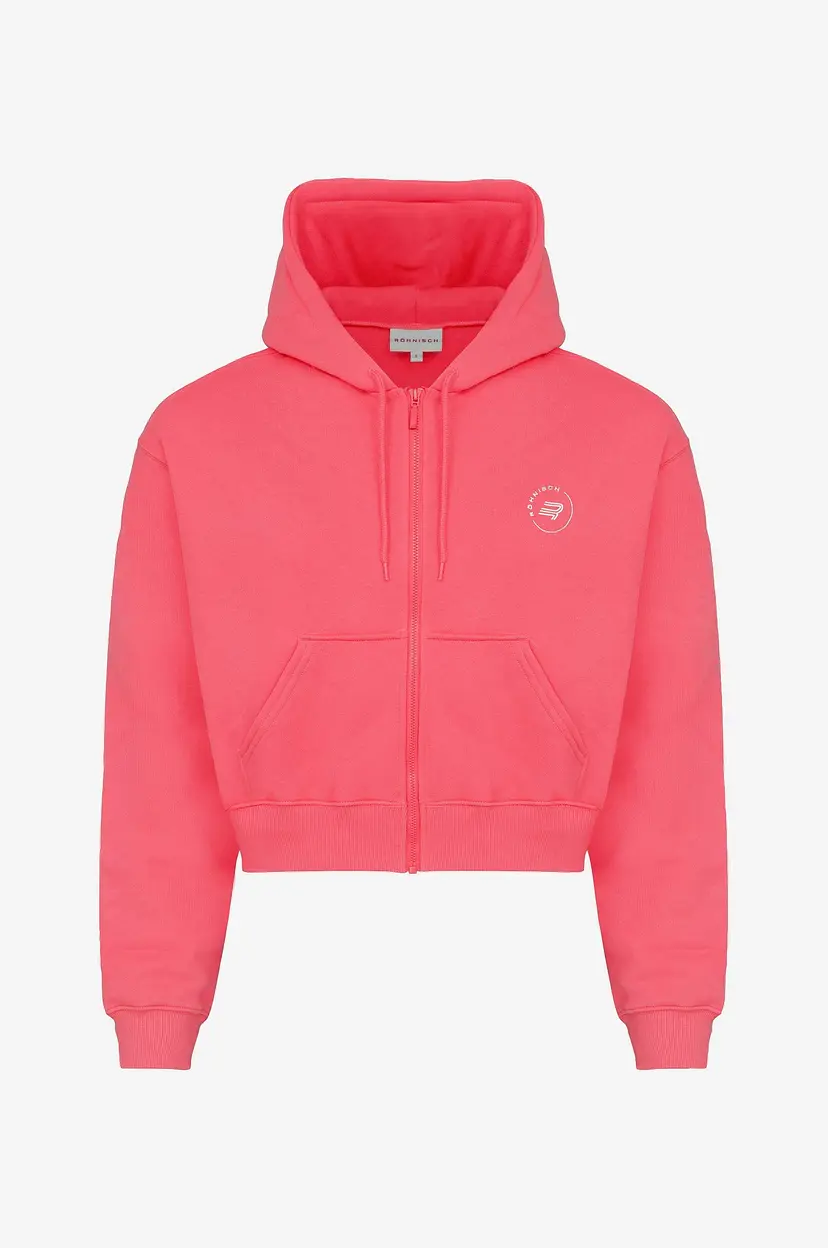 Rohnisch Hettegenser Base Sweat Full Zip - Rosa
