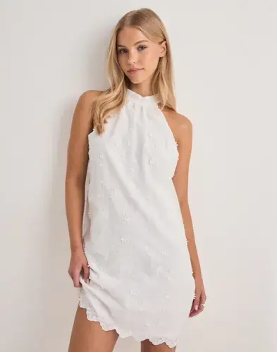 Pieces Pieces - Hvit - Pcnolax Sl Dress Wvn