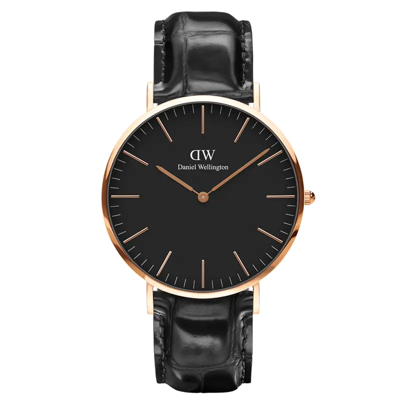 Daniel Wellington Rose Gold 40mm Watch Classic Reading Black | DW