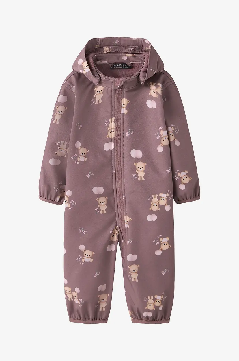 Name it baby Softshelloverall nbfAlfa08 Softshell Suit Aop - Rosa