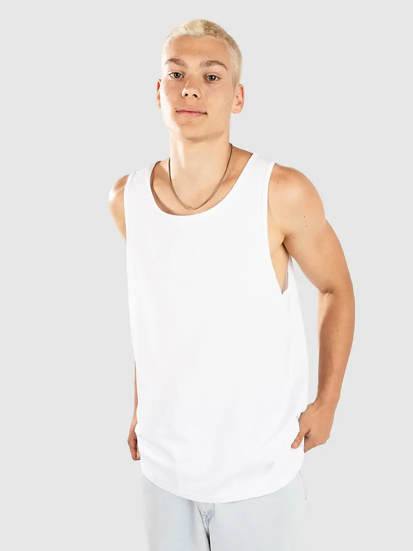 Urban Classics Urban Classics Jersey Loose 2-Pack Singlet hvit