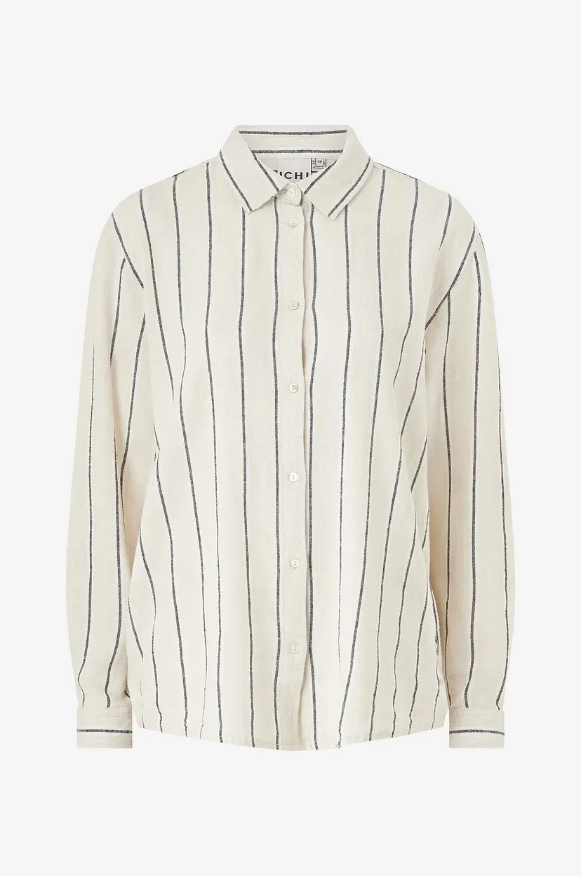 Ichi Linskjorte ihLinno Sh - Beige