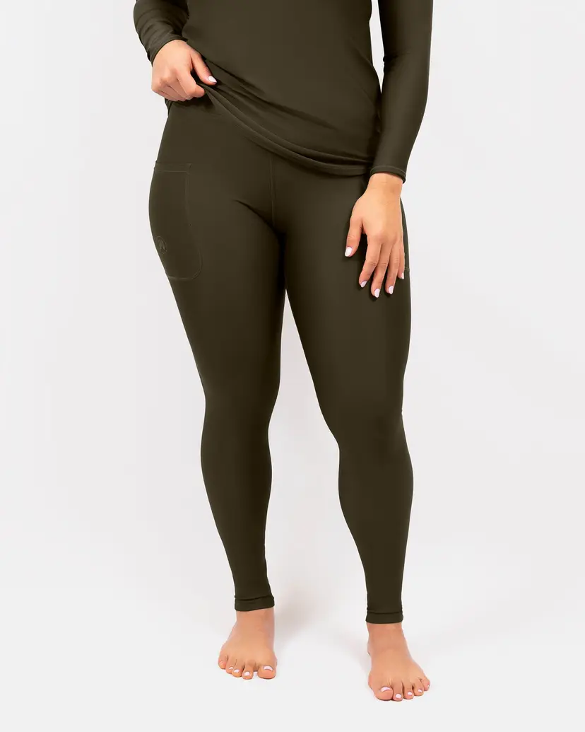 Hightex Eva Deep Olive Compression Leggings