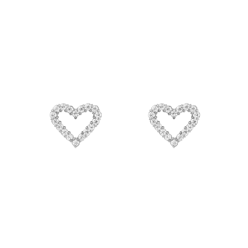Daniel Wellington Silver Earrings Mirelle Heart | DW