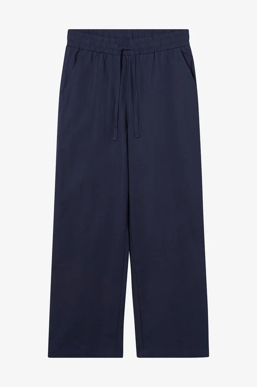 Grunt Bukser Allan Linen Pants - Blå