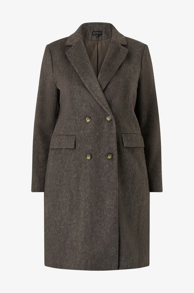 NO. 1 BY OX Kåpe Wool Coat - Brun