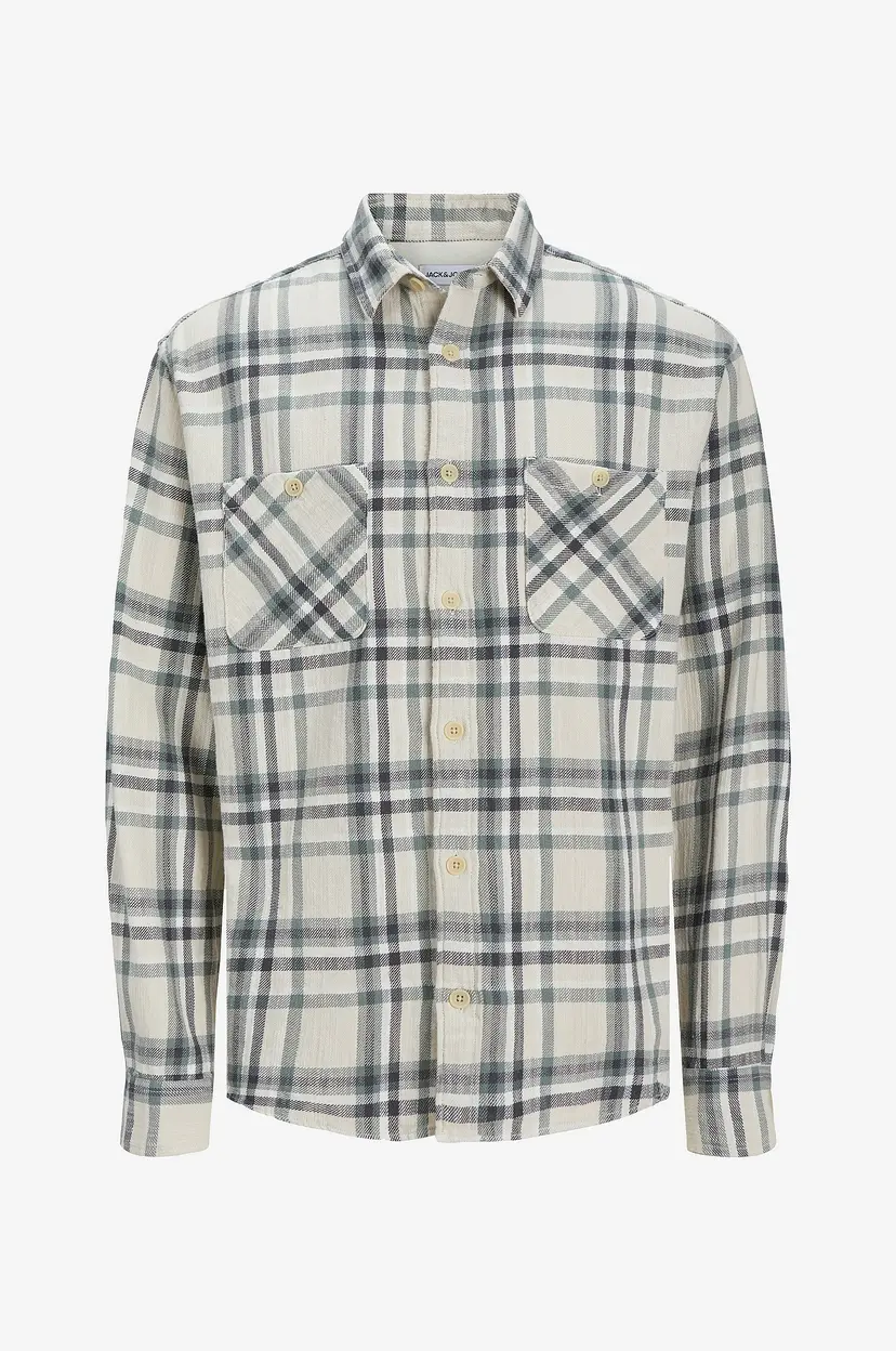 Jack & Jones Overtreksskjorte jjeMichael Overshirt LS SN - Grønn