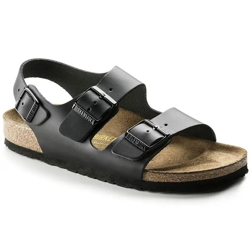 Birkenstock Birkenstock Milano Natural Leather Regular Black