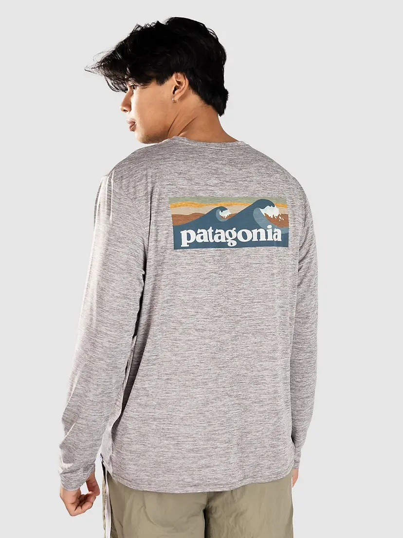Patagonia Patagonia Cap Cool Daily Graphic Longsleeve Lycra blå