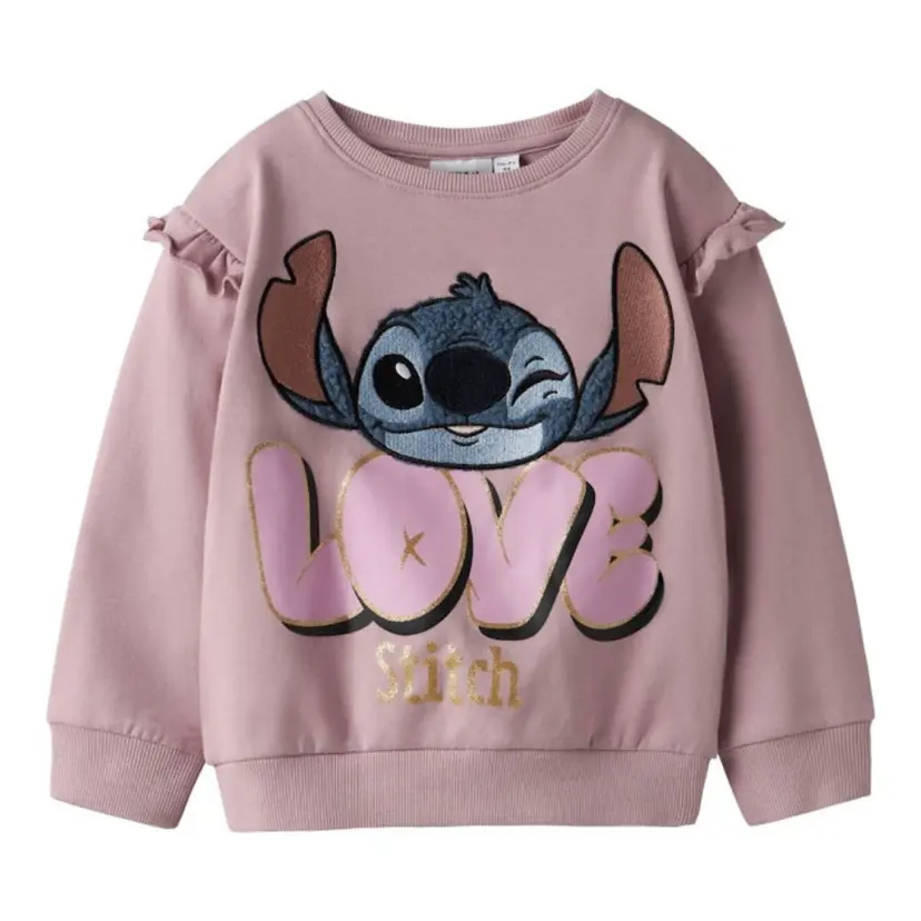 NAME IT Name It - Genser Sweat Stitch Keepsake Lilac