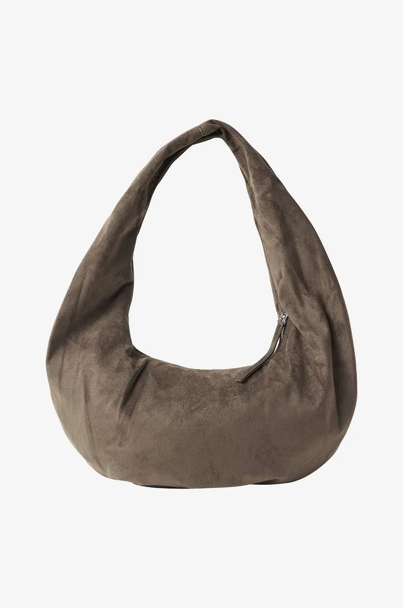 Gina Tricot Vesken Fake Suede Circle Bag - Brun