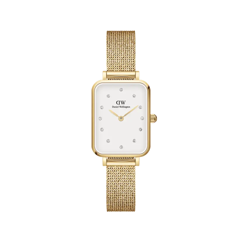 Daniel Wellington Gold 20x26mm Watch Quadro Lumine Pressed Evergold | DW
