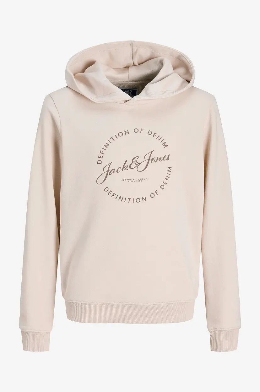 Jack & Jones Junior Hettegenser JjGrayson Sweat Hood Jnr - Beige