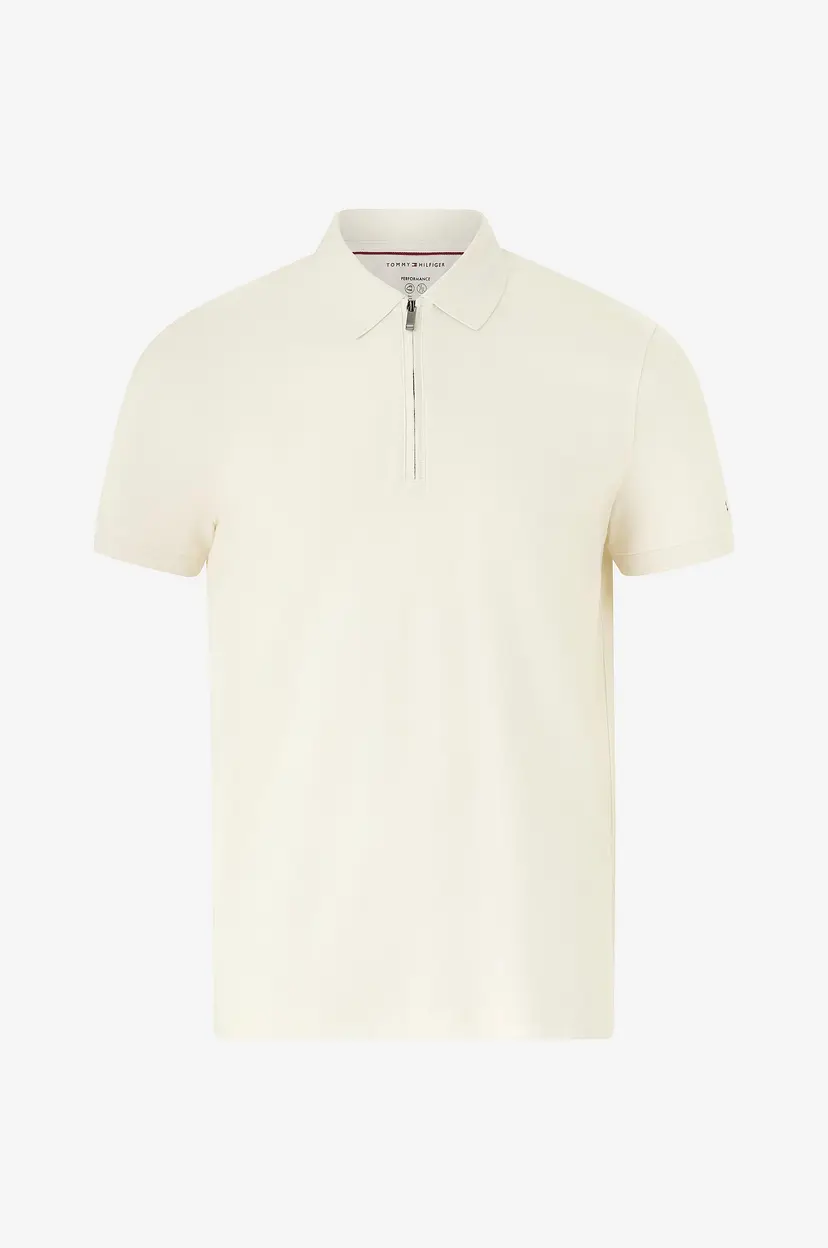 Tommy Hilfiger Pologenser DC Performance Zip Polo - Hvit