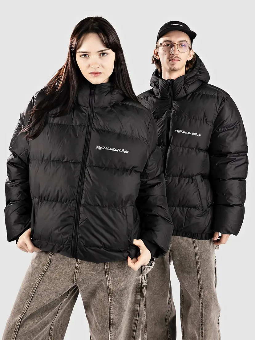Poetic Collective Poetic Collective Hooded Puffer Jakke svart