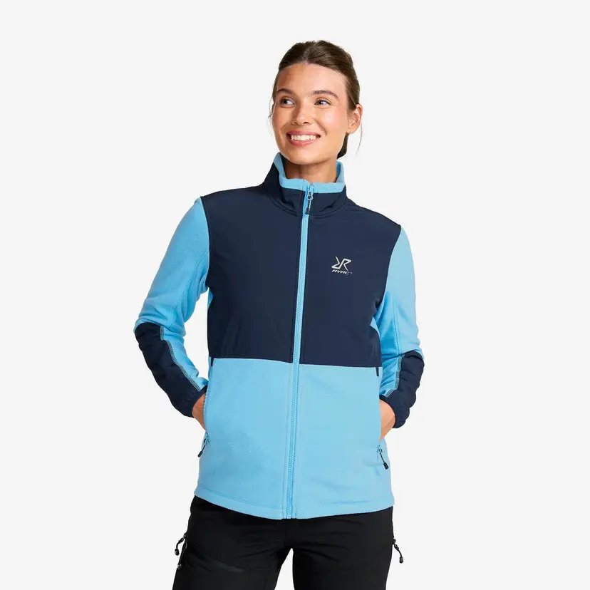RevolutionRace River Hybrid Fleece Jacket Dame Alaskan Blue