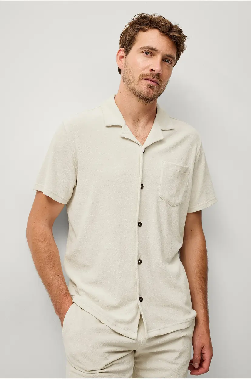 Ellos Collection Skjorte i frotté - Beige