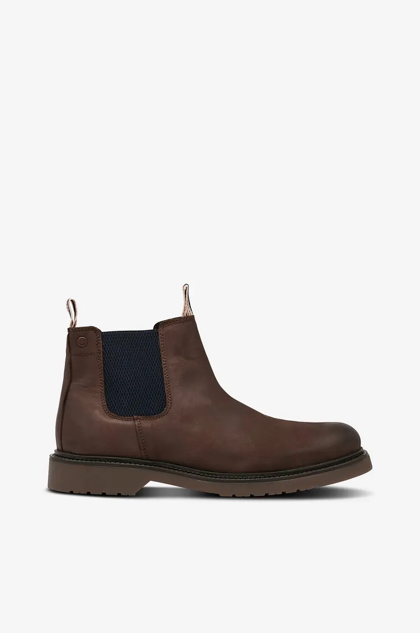 Jack & Jones Chelseaboots jfwLeyton Leather SN - Brun