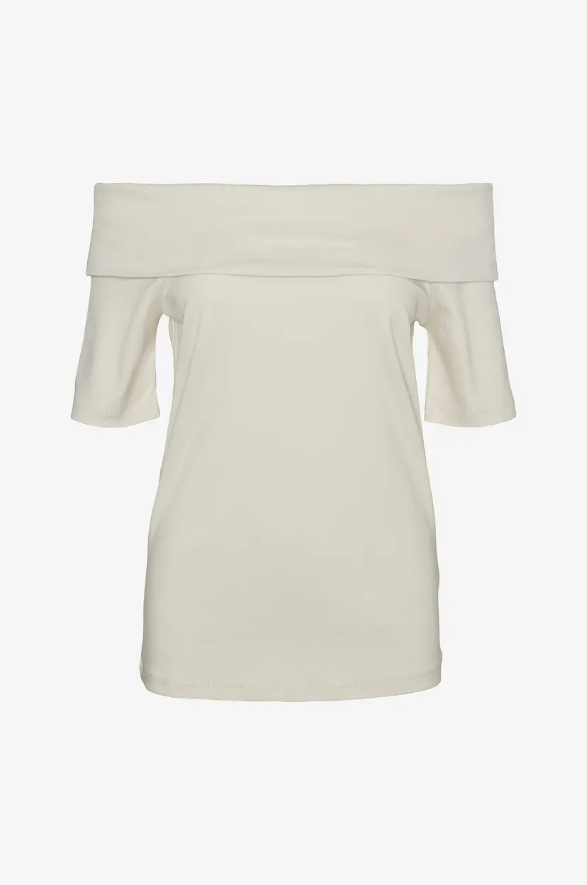 Vero Moda Topp vmJada Naima 2/4 Off Shoulder Top - Beige