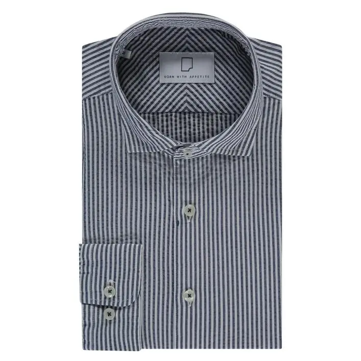Born With Appetite SAWYER SEERSUCKER SHIRT WS LS