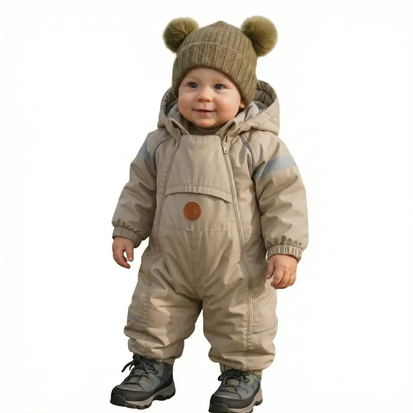 Bruse Bruse vinterdress baby Ask, Covert Green
