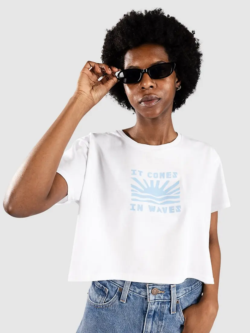 Sisstr Sisstr The Cruiser Crop T-skjorte hvit